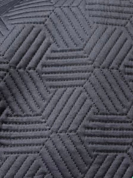 HAMPTON BLUE GREY COTTON BEDSPREAD SET