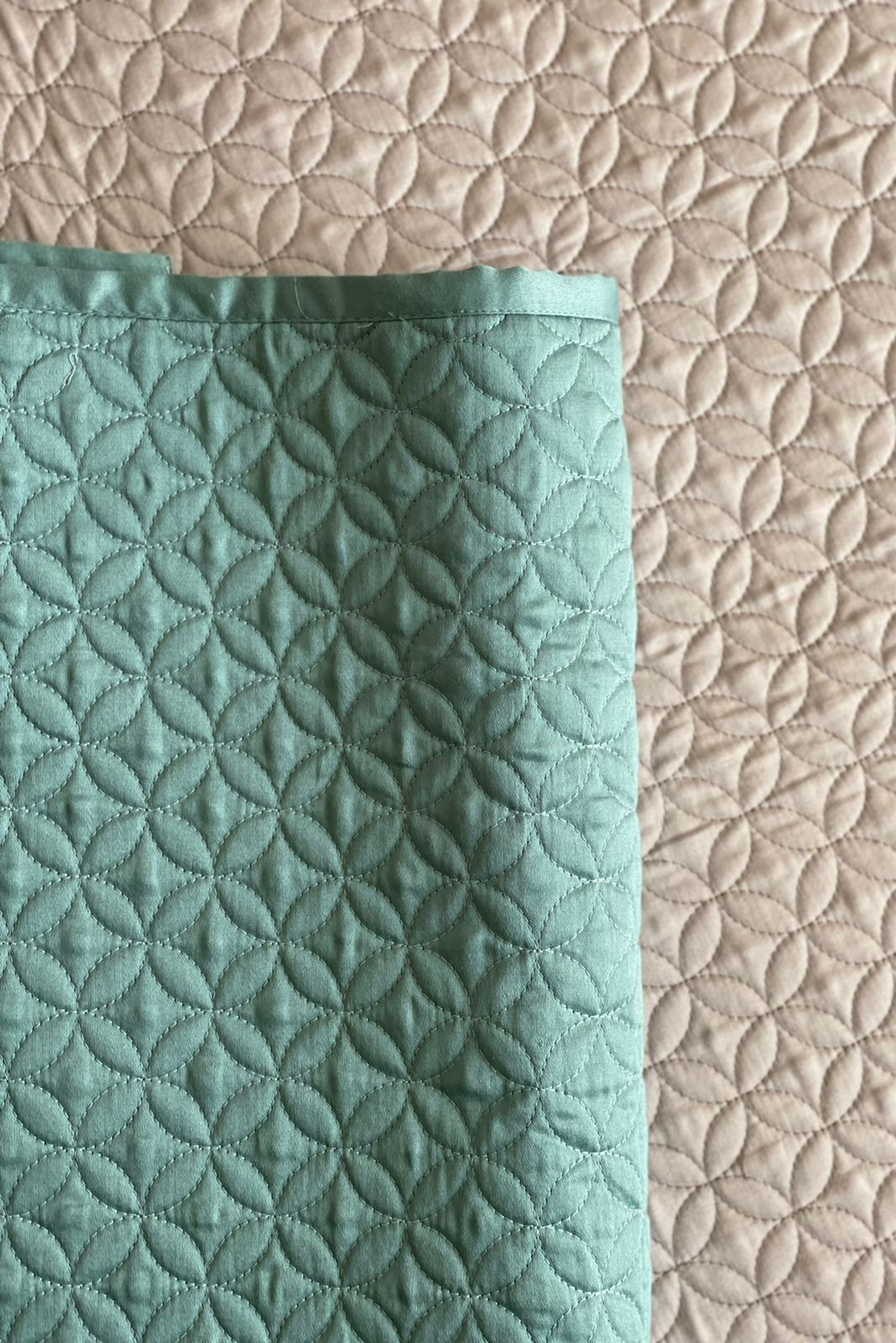 ZATURN BLUE COTTON BEDSPREAD SET