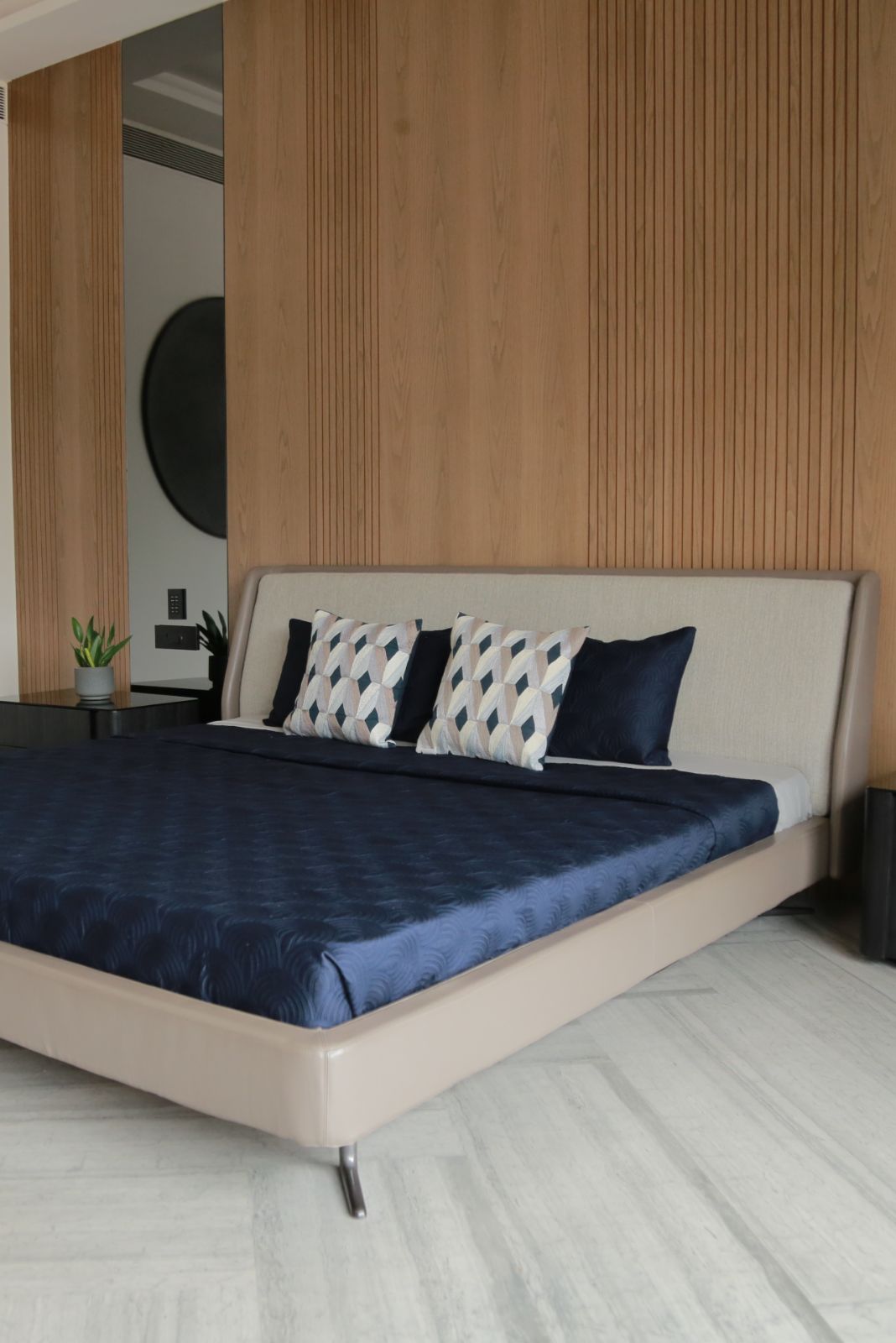 CAMBRE ROYAL BLUE COTTON BEDSPREAD SET