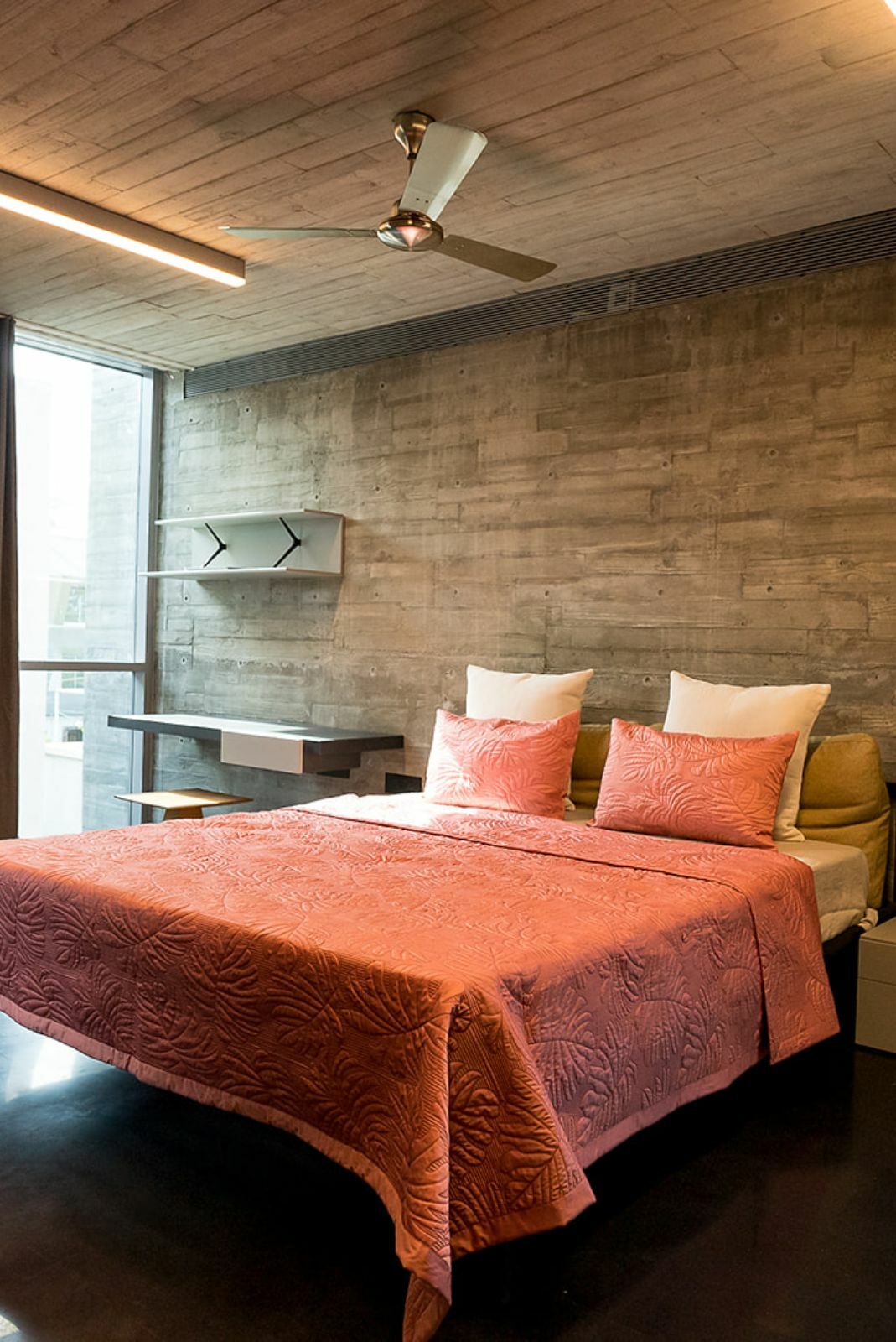 MALTA DEEP ROSE COTTON BEDSPREAD SET