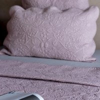 DANCING LOTUS IVORY COTTON SHAM
