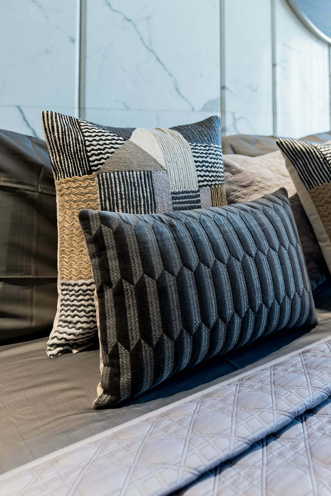 NOVA CHARCOAL GREY VELVET CUSHION COVER