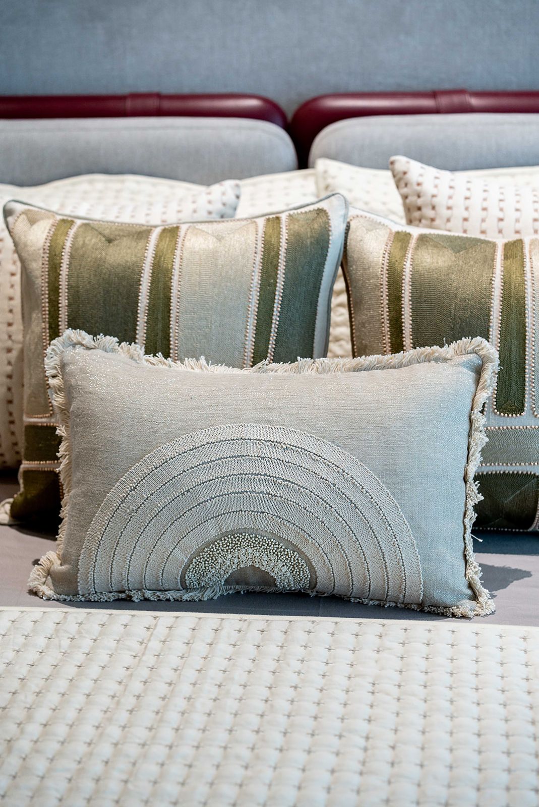 TIARA HAND EMBROIDERED CUSHION COVER