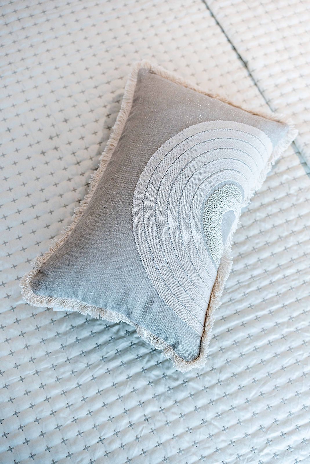 TIARA HAND EMBROIDERED CUSHION COVER