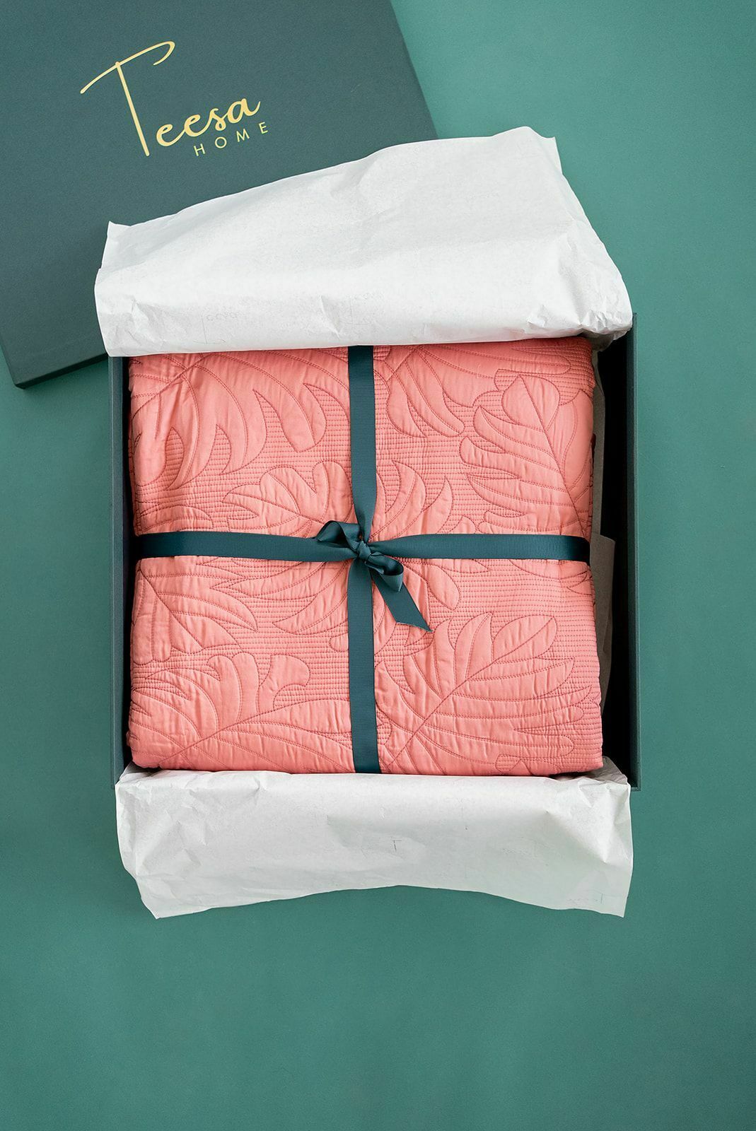 MALTA DEEP ROSE COTTON BEDSPREAD SET