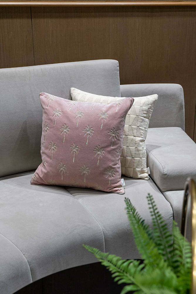 Pluti Pink Velvet Cushion Cover