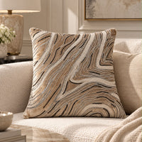 ELARA VELVET EMBROIDERED CUSHION COVER