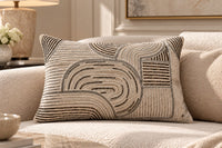 ELARA LUMBAR VELVET EMBROIDERED CUSHION COVER