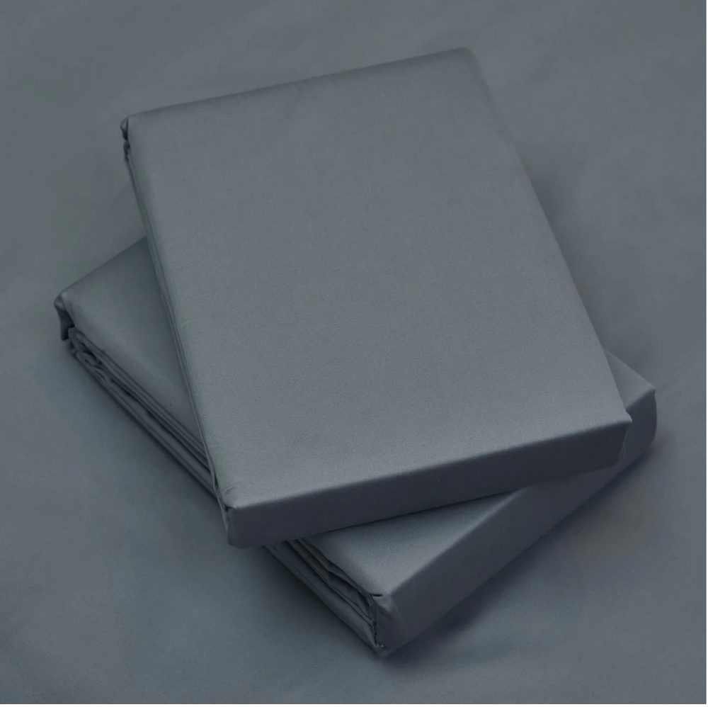 Dark Grey 400 TC 100% Cotton Bed Sheet