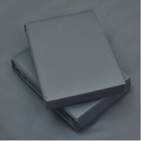 Dark Grey 400 TC 100% Cotton Bed Sheet