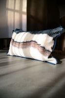 Noir Lumbar Printed & Embroidered Cushion Cover
