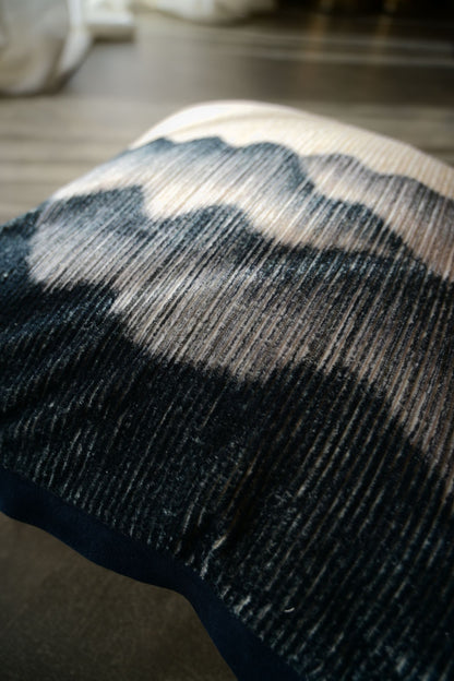 Noir Square Printed & Embroidered Cushion Cover