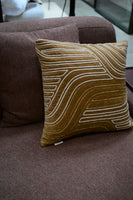 Sakura Brown and Ivory Velvet Cushion Cover