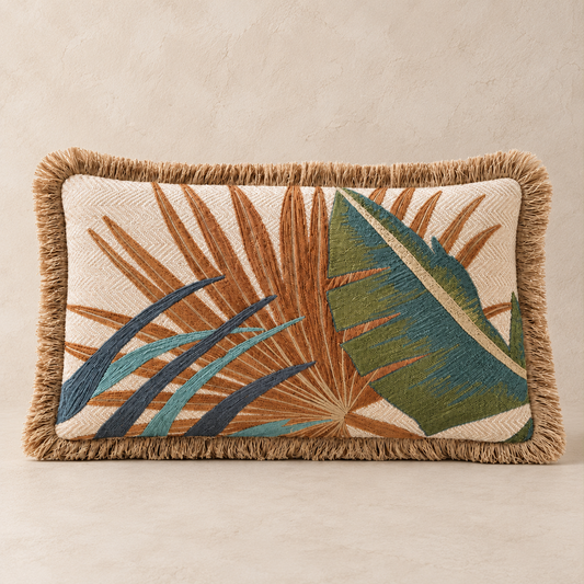 Palma Embroidered Cushion Cover