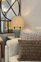 Ura Brown Velvet Cushion Cover