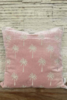 Pluti Pink Velvet Cushion Cover
