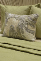 Cambre Sage Green Cotton Bedspread Set