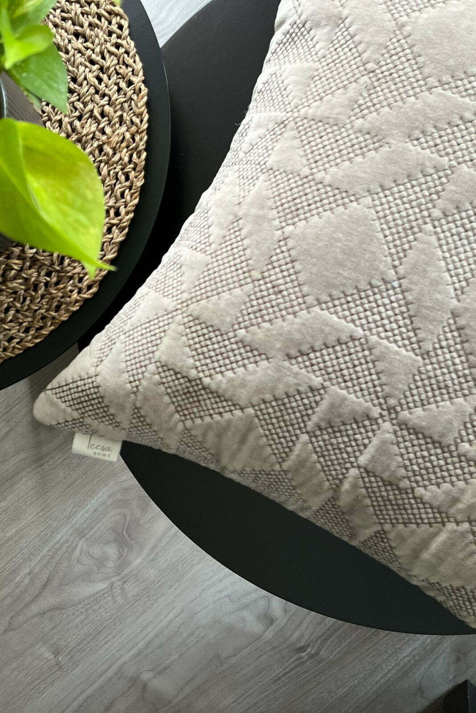Giovi Silver Grey Velvet Cushion Cover