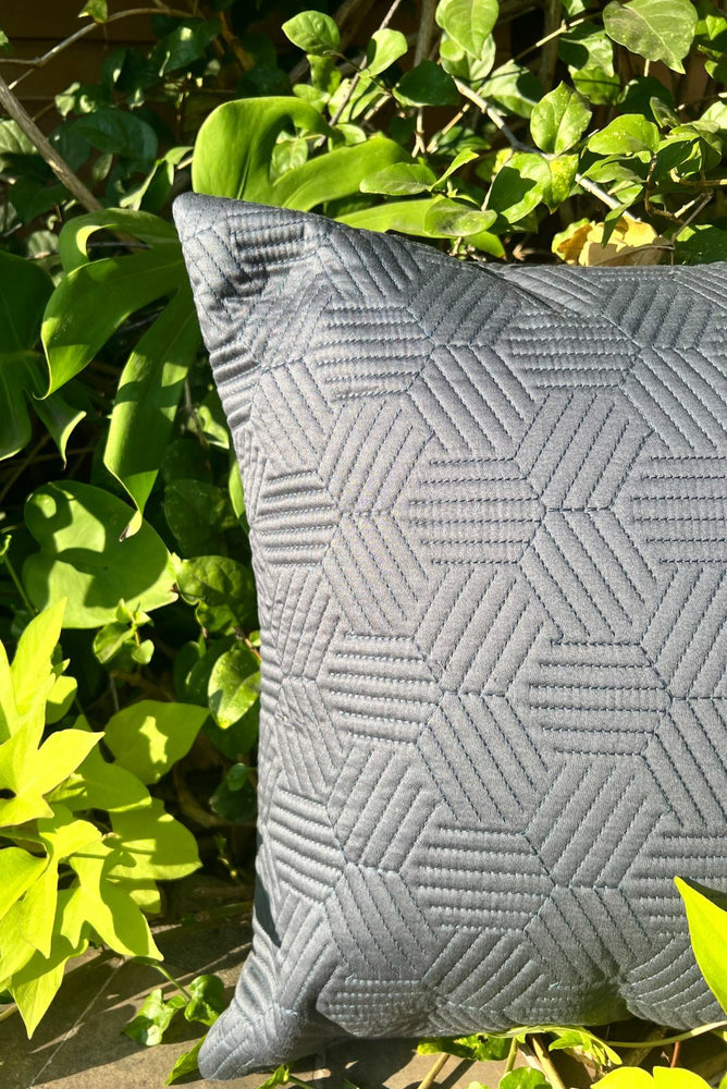 Hampton Blue Grey Cotton Cushion Cover