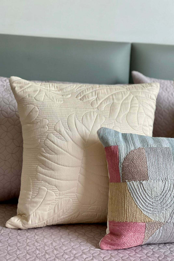 Malta Ivory Cotton Cushion Cover