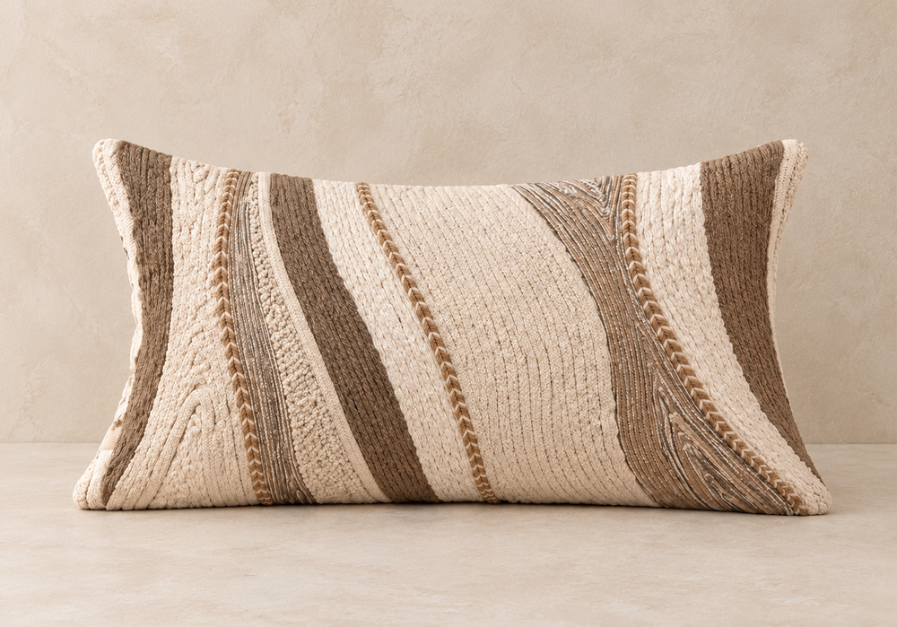 Arden Embroidered Cushion Cover