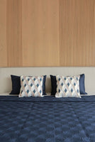Cambre Royal Blue Cotton Bedspread Set