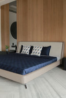 Cambre Royal Blue Cotton Bedspread Set