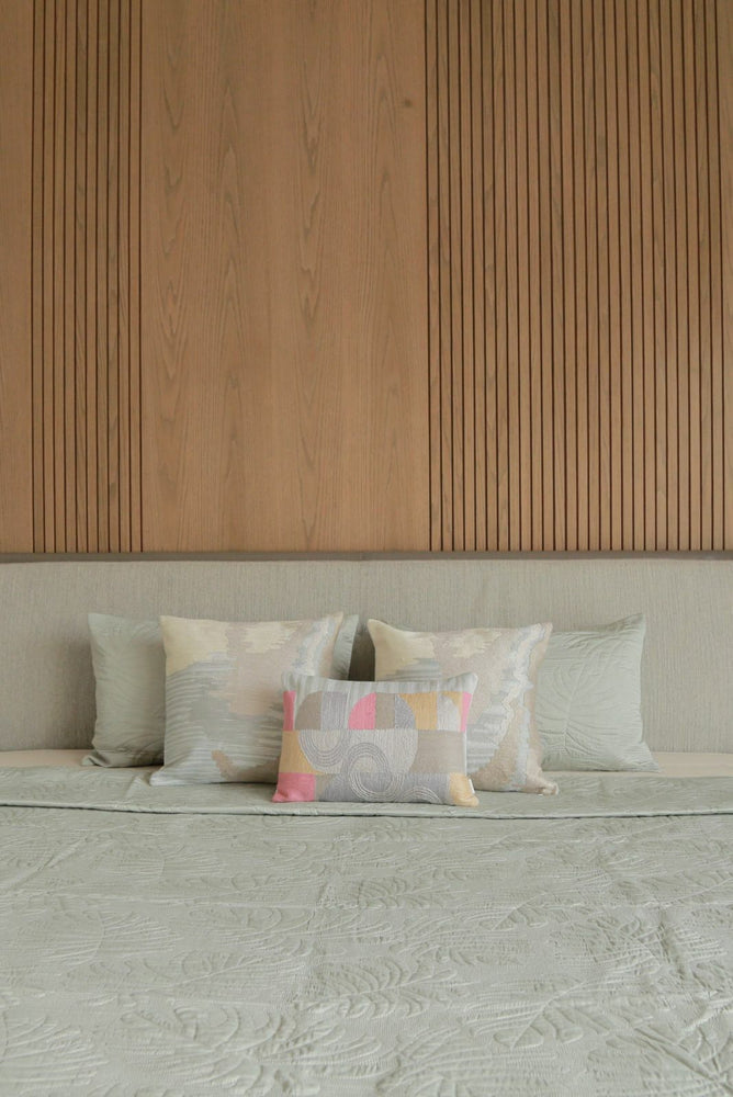 Malta Mint Cotton Bedspread Set