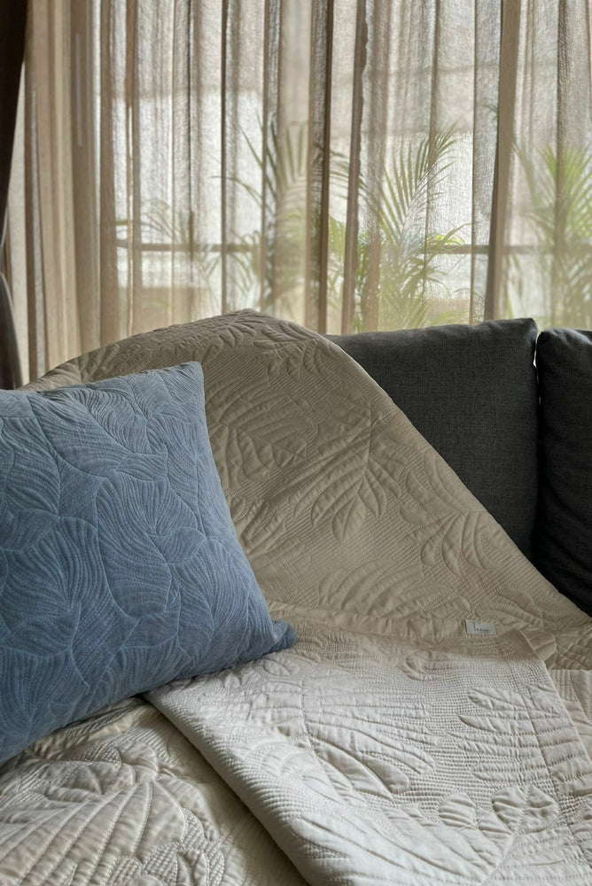 Terra Sky Blue Velvet Cushion Cover
