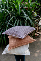 Emma Ivory Smocked Cotton Cushion Cover