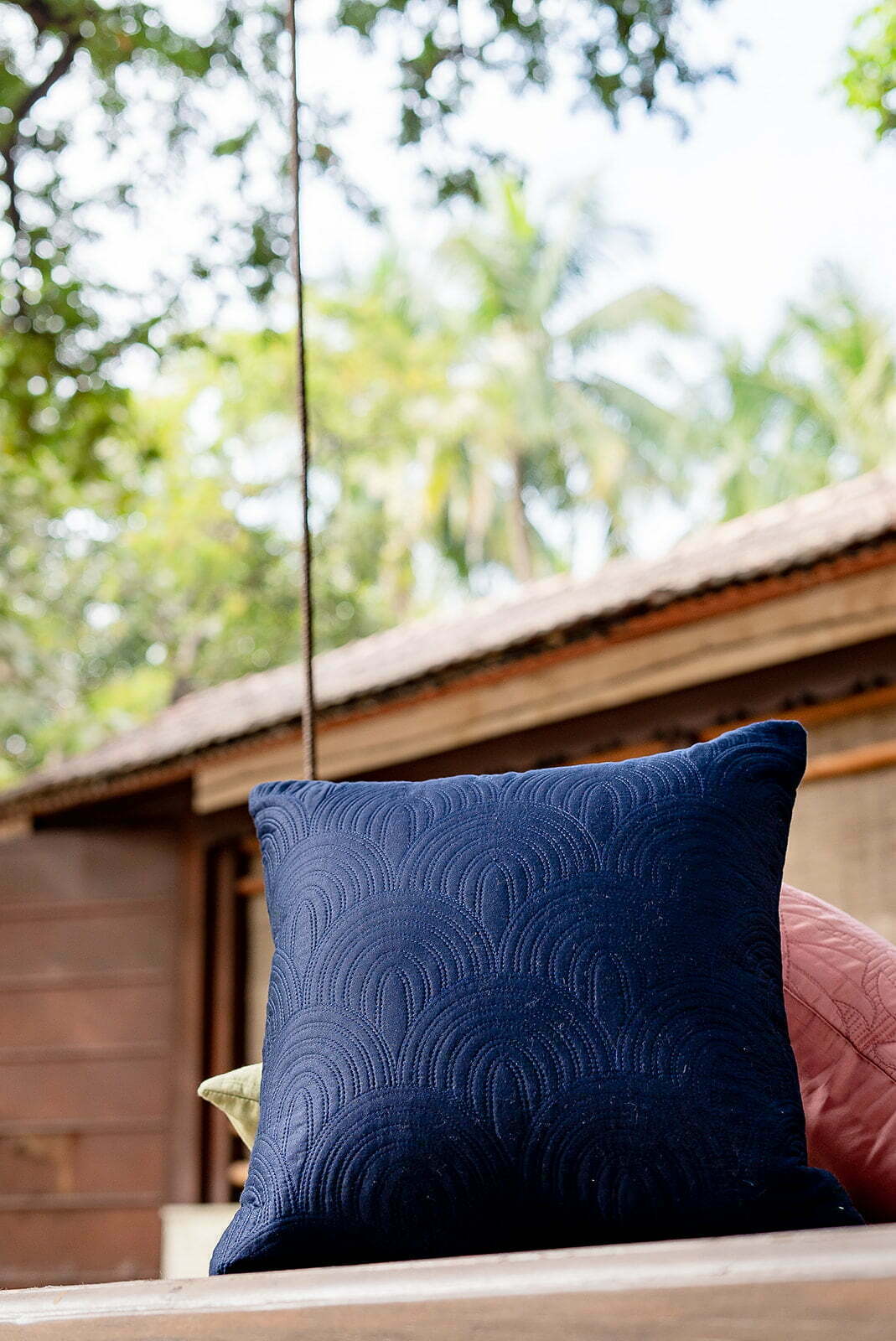 CAMBRE ROYAL BLUE COTTON CUSHION COVER