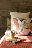 Kimono Multicoloured Embroidered Cushion Cover