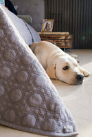 Bliss Dark Grey Quilted Cotton Satin Bedspread Set