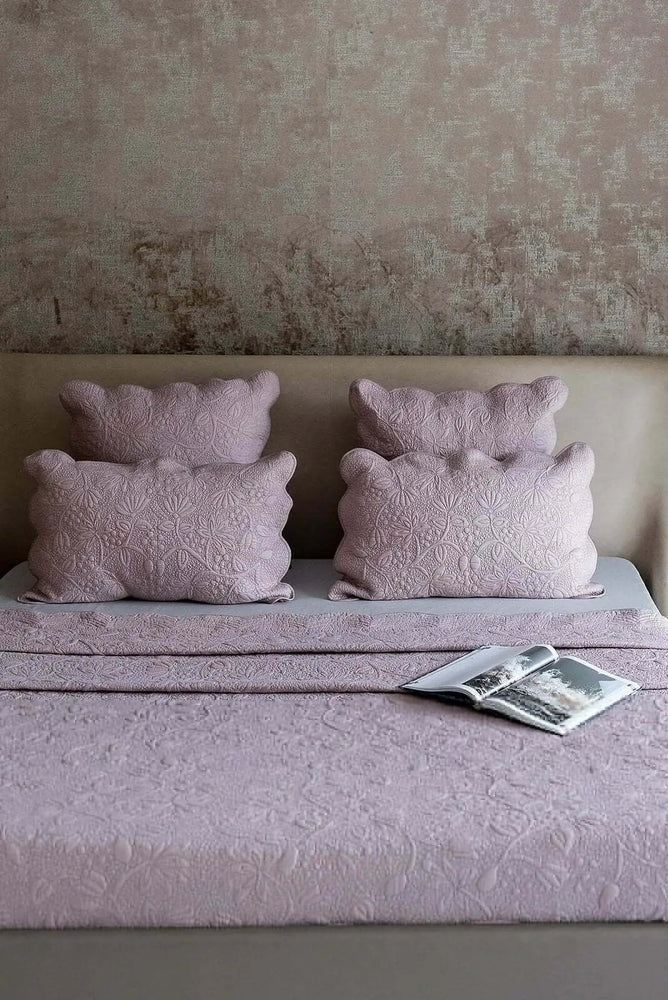 Dancing Lotus Ivory Cotton Sham