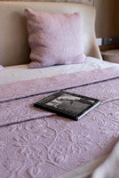 Dancing Lotus Dusty Pink Cotton Sham