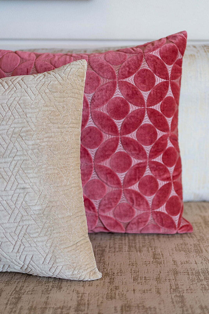 Mirik Egyptian Red Velvet Cushion Cover