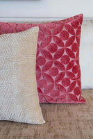 Mirik Egyptian Red Velvet Cushion Cover