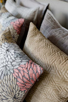 Zeus Beige Velvet Cushion Cover
