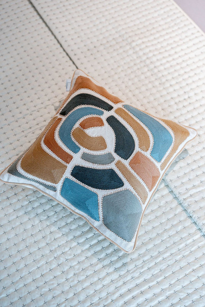 Amber Hand Embroided Cushion Cover