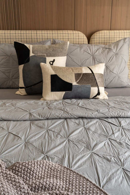 NEBULA SLATE BLUE-GREY BEDSPREAD