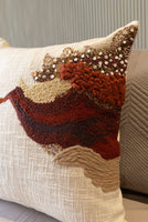 Ruby Hand Embroidered Cushion Cover