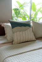 Patina Hand Embroidered Cushion Cover