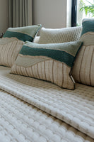 Patina Hand Embroidered Lumbar Cushion Cover